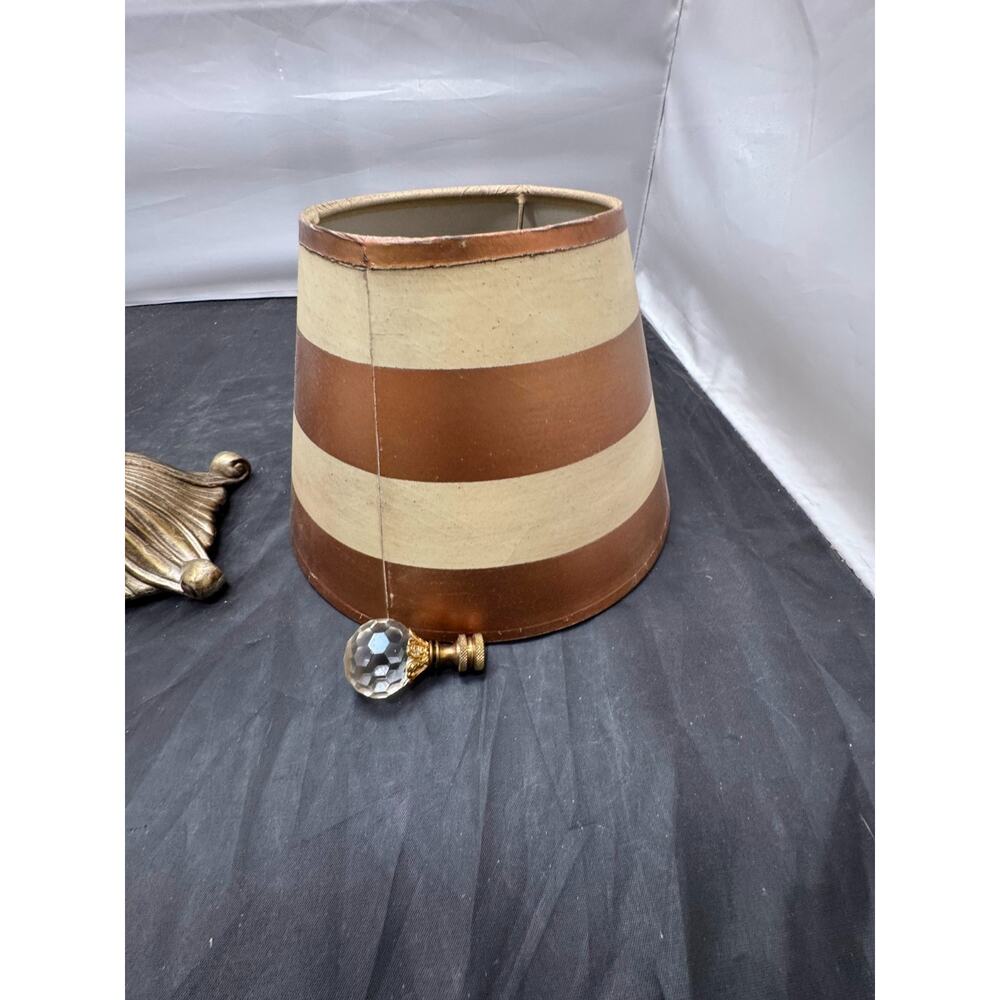 Vintage Wildwood Table Lamp Fluted Glass Column Brass Mid Century Modern MCM 22" - Picture 6 of 15